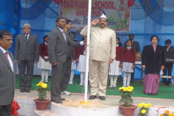 DAV Public School-Flag Hoisting