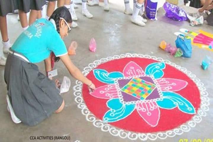 Sunflag School-Rangoli Competition