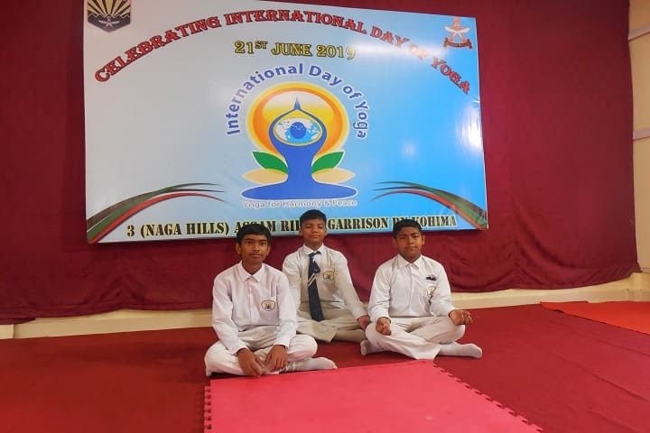 Assam Rifles School - Yoga Day Celebrations