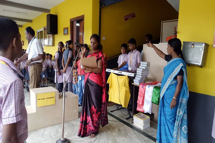 AJ Higher Secondary School-Reading Copmetition