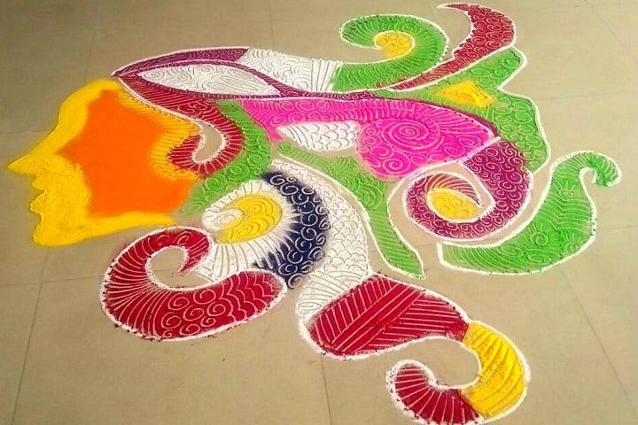 Stansford International Higher Secondary School-Rangoli Competetion