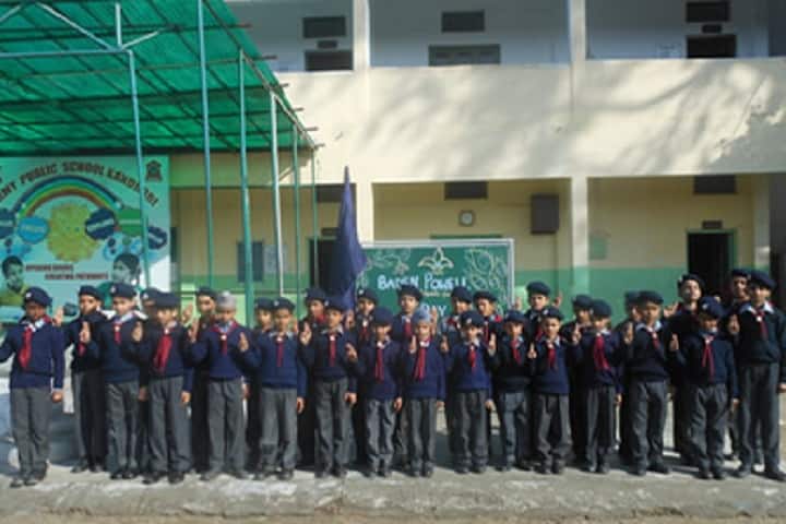 Army Public School Kandrori-Campus-View front with students