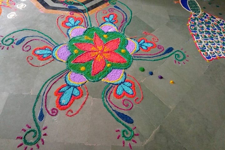 Bills Public School-Events rangoli