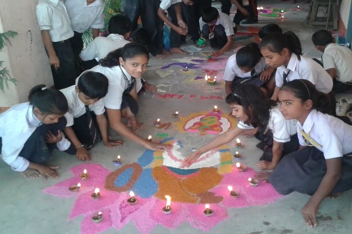 Gyandeep High School-Rangoli Competition