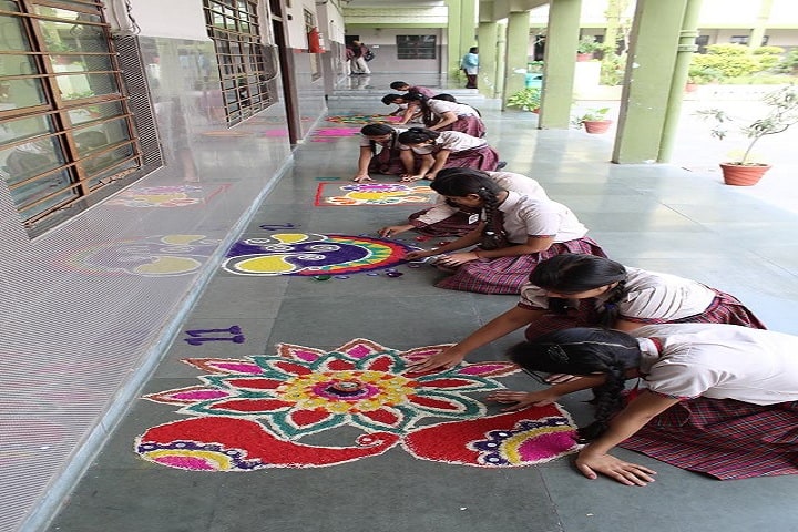 Dayanand Model School-Rangoli
