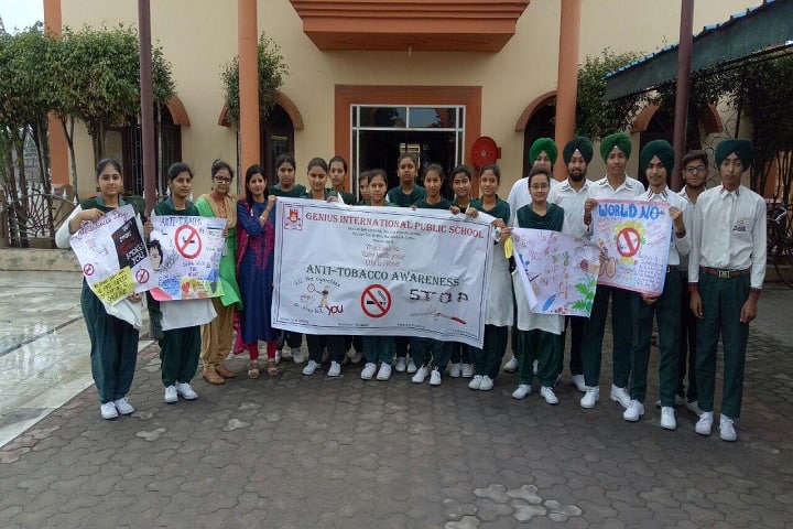 Genius International Public School-Anti Tobacco rally