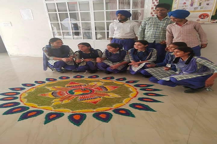Guru Sagar Public School-Rangoli Event