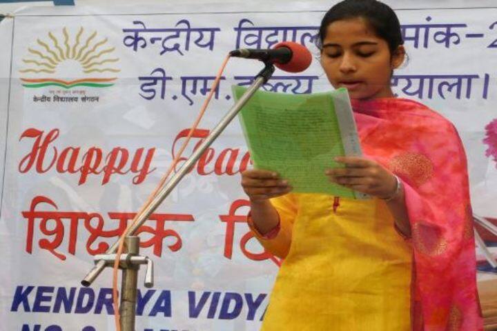 Kendriya Vidyalaya No 2-Speech