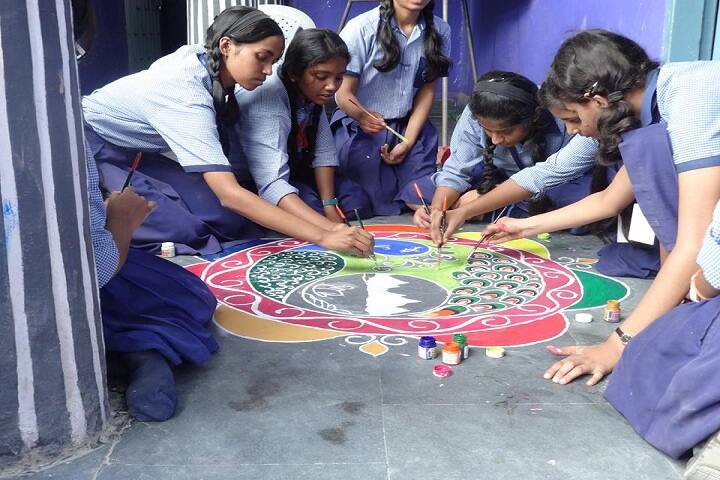 Ishan International Public School-Rangoli Competition