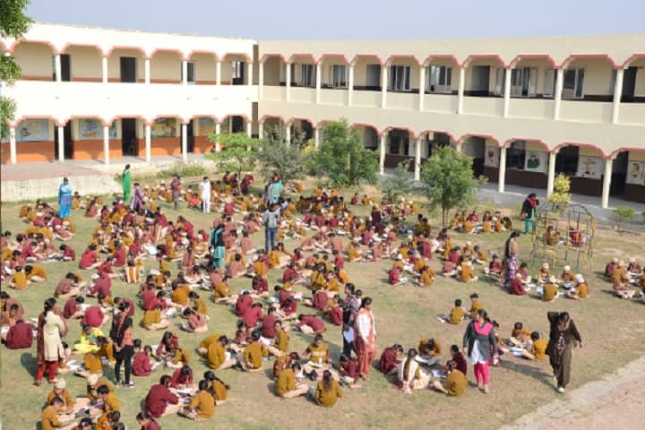 Modern Secular Public School-Campus-View with playground