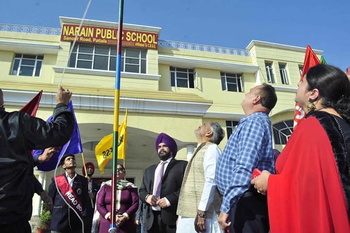 Narain Public School-Flag Hosting