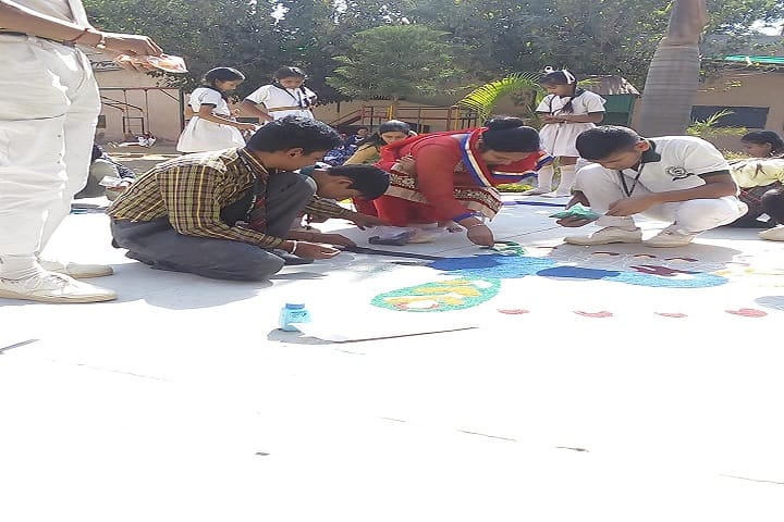 Noble Heart School-Rangoli