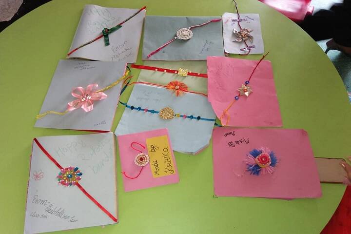 Radiant Public School-Rakhi Making Compitition