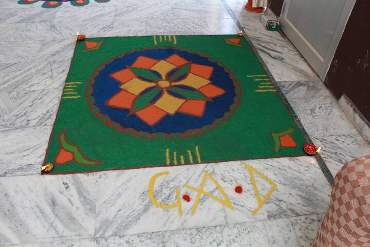 Shri Guru Angad Dev Public School-Rangoli