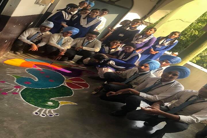 Sri Guru Harkrishan Public School-Rangoli Competition