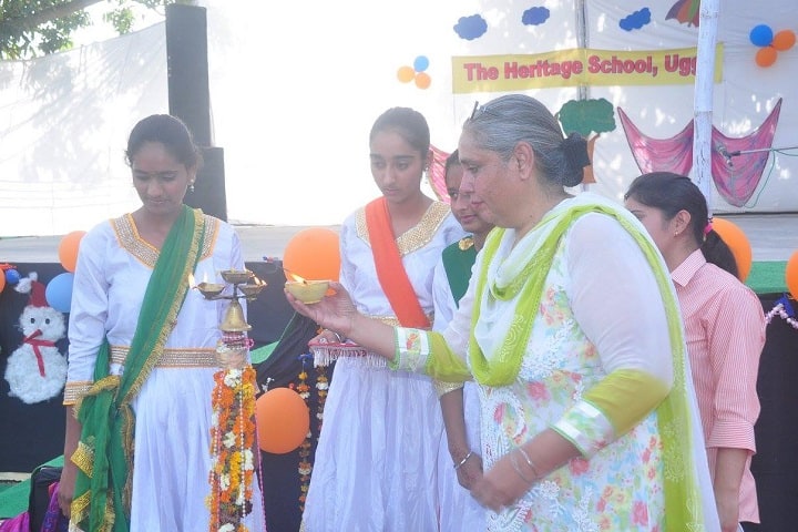 The Heritage School -Lighting the lamp