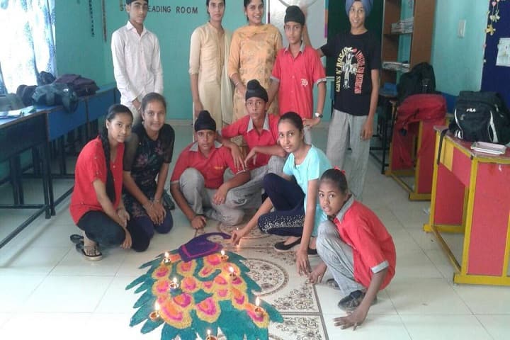The Heritage School -Rangoli competitions