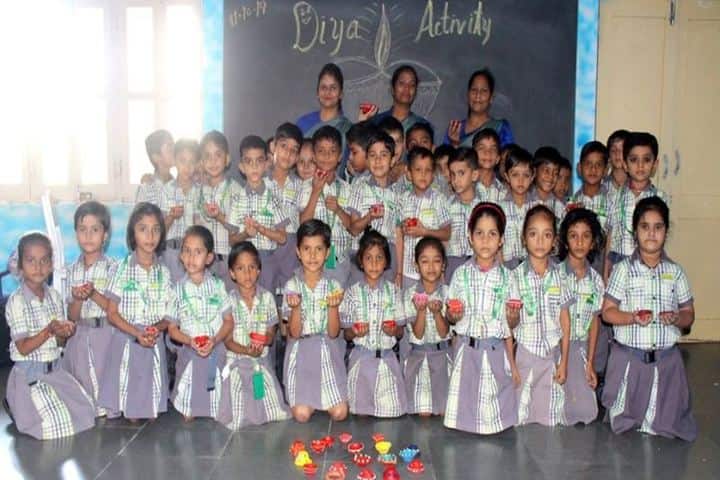 B.S. Memorial School-Diya Decoration Activity
