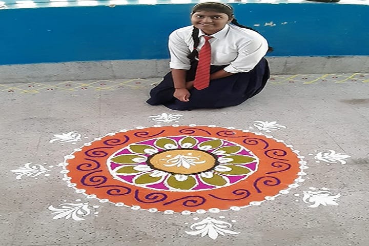 BSF Senior Secondary School-Events rangoli