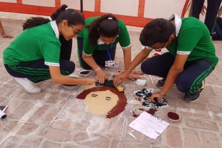 DAV Centenary Public School-Rangoli