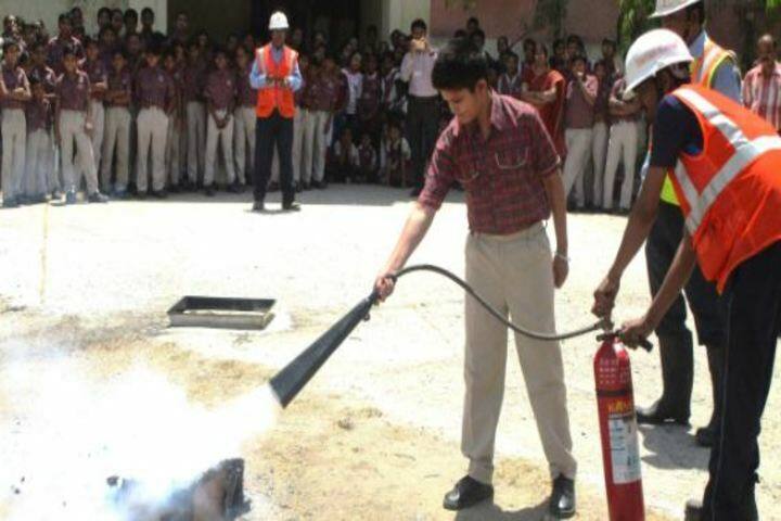 DAV Kalisindh Thermal Public School-Fire Safety Work shop