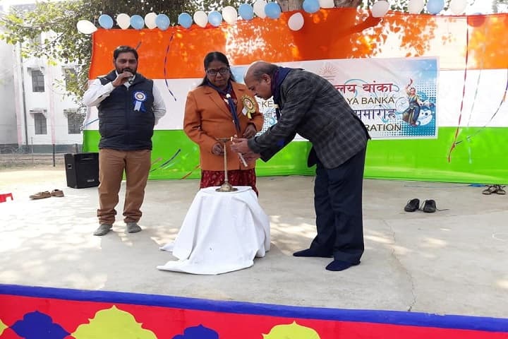 Kendriya Vidyalaya School-Lighting the lamp