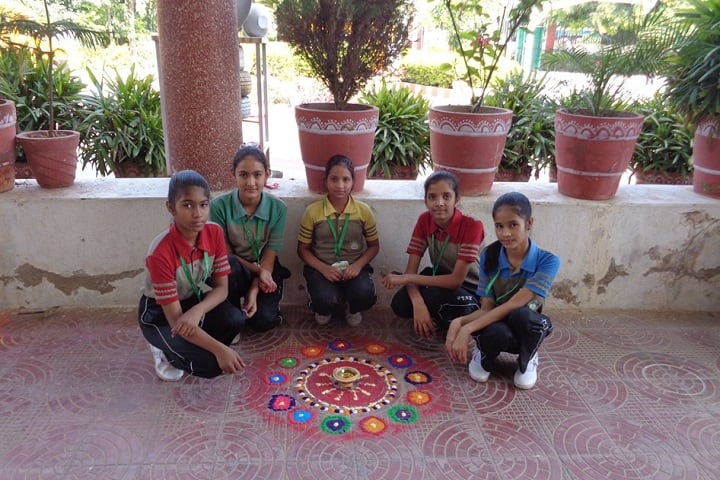 N K Public School-Rangoli competitions
