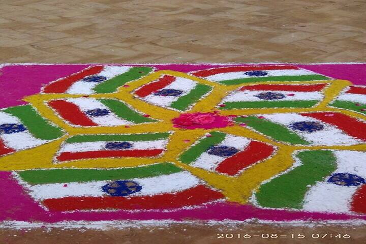 Mahatma Gandhi Shikshan Santhan-Rangoli Competition