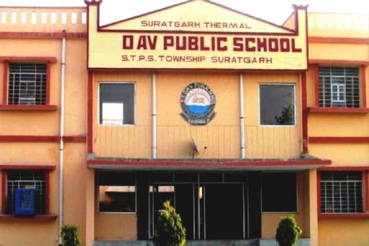 Suratgarh Thermal Dav Public School-Campus-View front