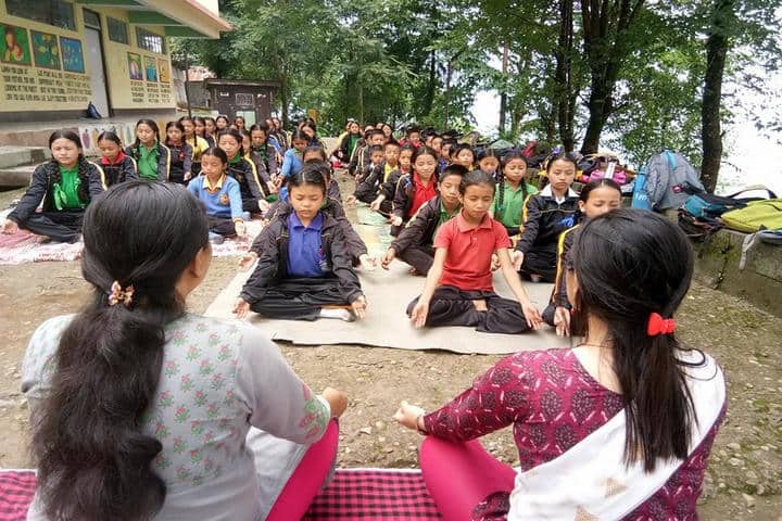 Government Secondary School-International Yoga Day