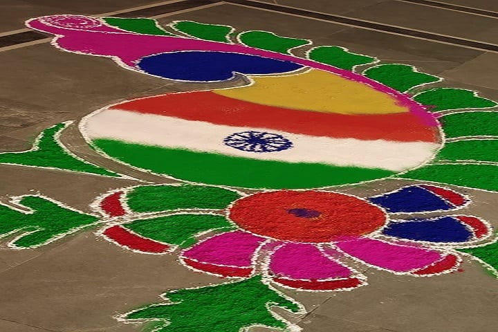 Nalanda Vidya Mandir-Rangoli Competition