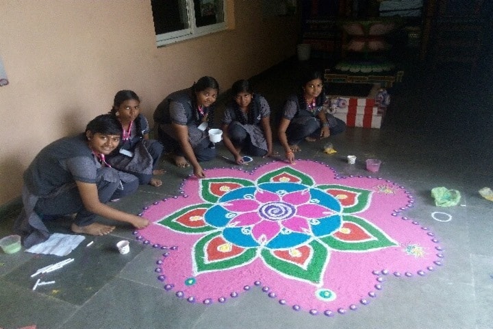 AVK International Residential School-Rangoli Competition