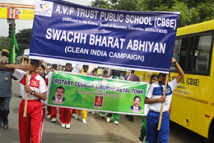 AVP trust public school-Clean India Campaign