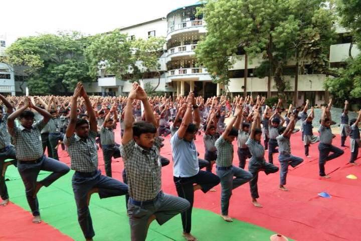Dr Nalli Kuppuswamy Vivekananda Vidyalaya Junior College-Yoga Day