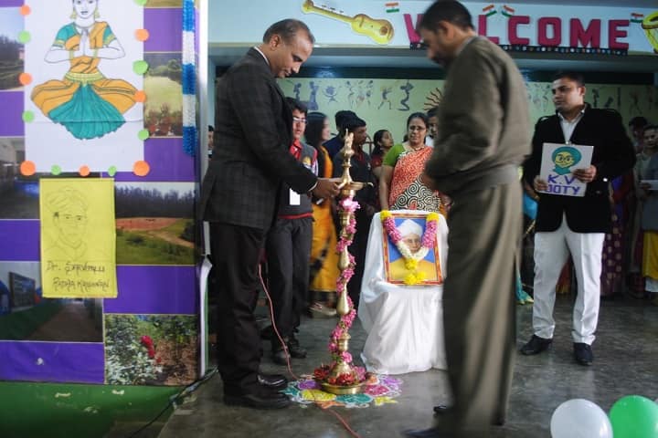 Kendriya Vidyalaya-Lighting The Lamp