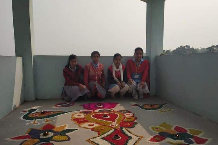 P C High School-Rangoli Competition