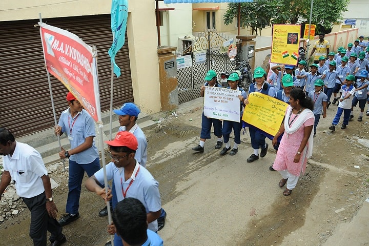 M A V Vidyashram-National Integration Week Rally