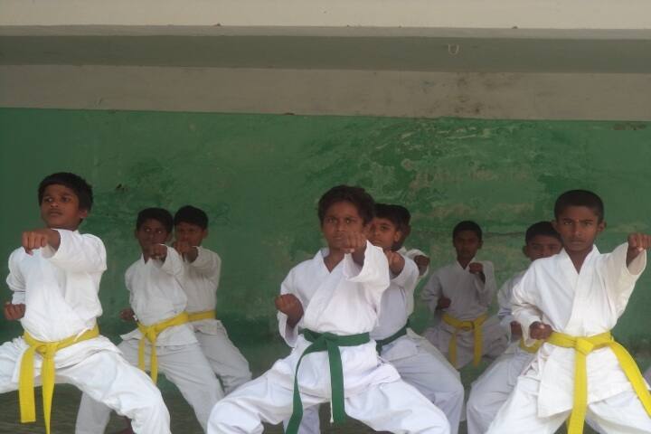 Nehruji Central Higher Secondary School-Karate Activity