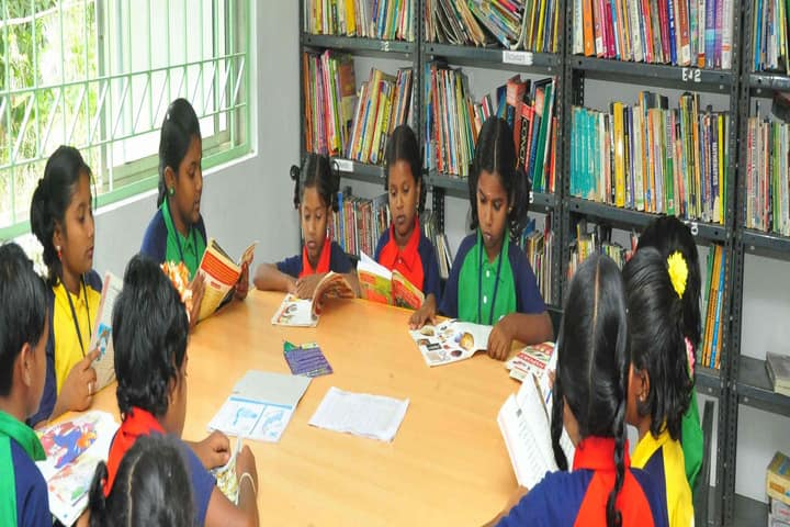 Om Shanthi Higher Secondary School-Library