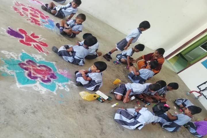 Ramsuns International School-Rangoli Competition