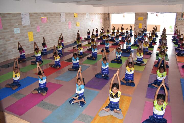 Saratha International Senior Secondary School-Yoga Activity