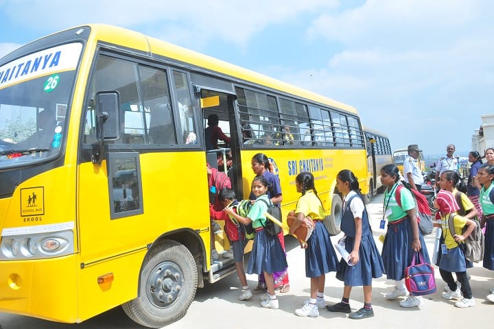 Sri chaitanya techno school-bus transport