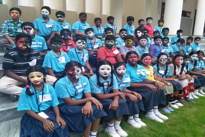 sri chaitanya techno school-face painting