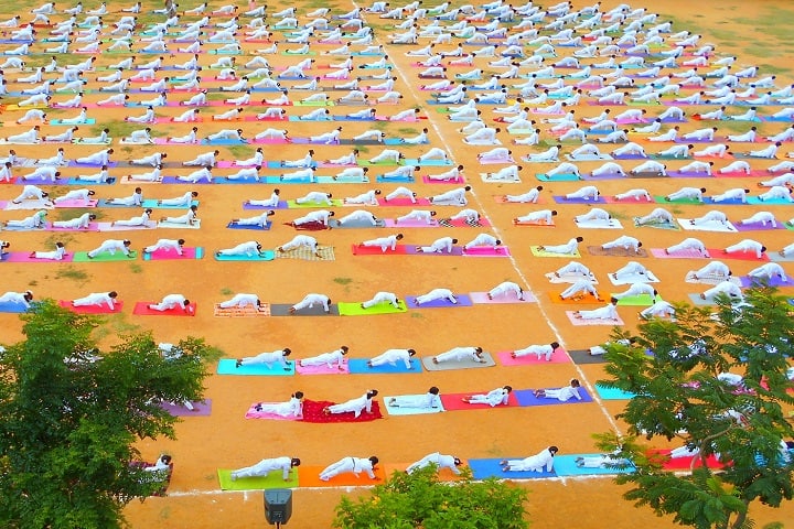 Sri Gurukulam Secondary School-yoga day