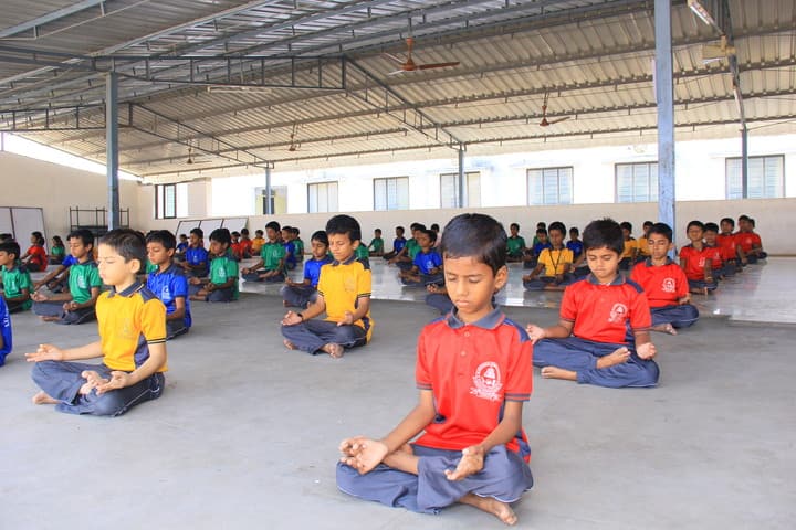 Sri Venkateshwara International School-Yoga Activity