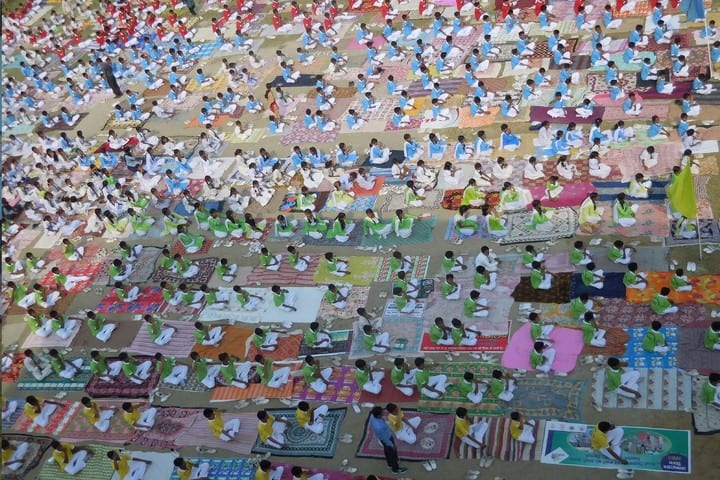 Public Central School-Yoga Day