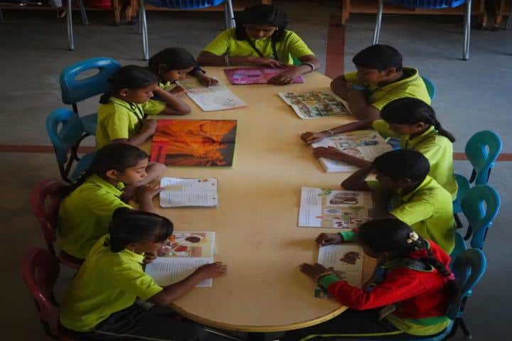 The Ashok Leyland School- Library
