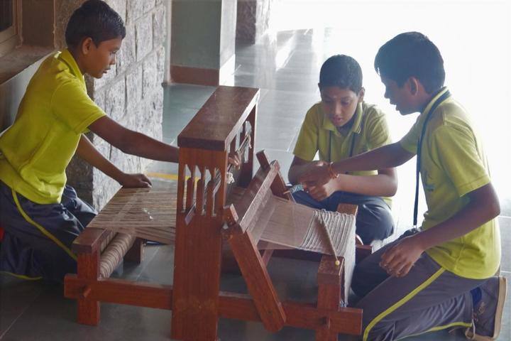 The Ashok Leyland School- Weaving