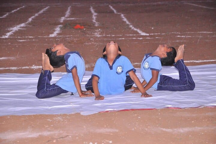 The Indian Model School-Yoga Activity