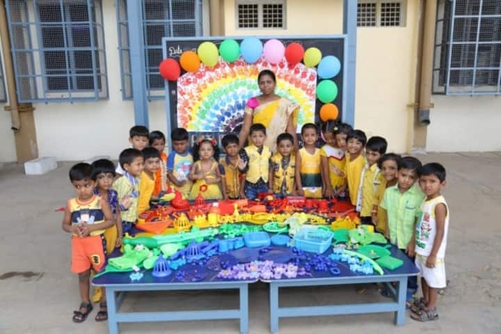 V V N K M English Medium School-Rainbow Day